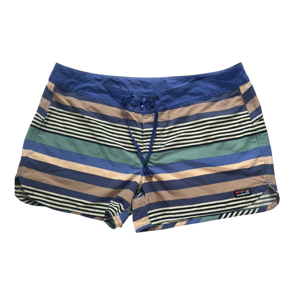 Patagonia Womens Wavefarer 5" Board Shorts Blue Stripe